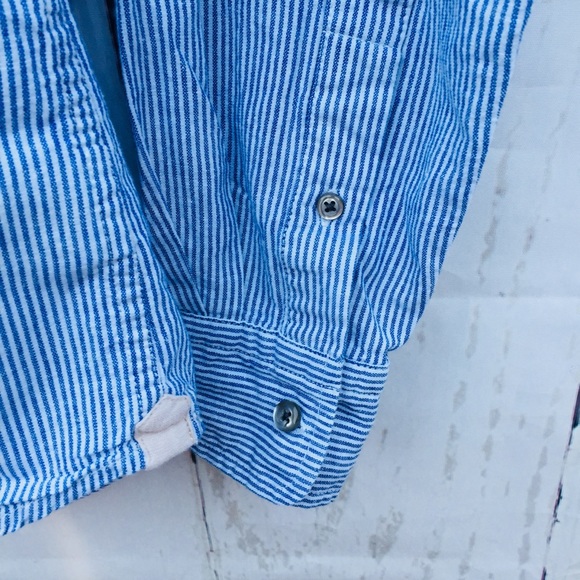No Boundries Men’s button shirt sleeve shirt blue - Picture 5 of 7